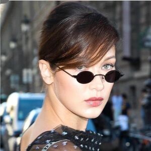 Le Specs Black Oval Sunglasses